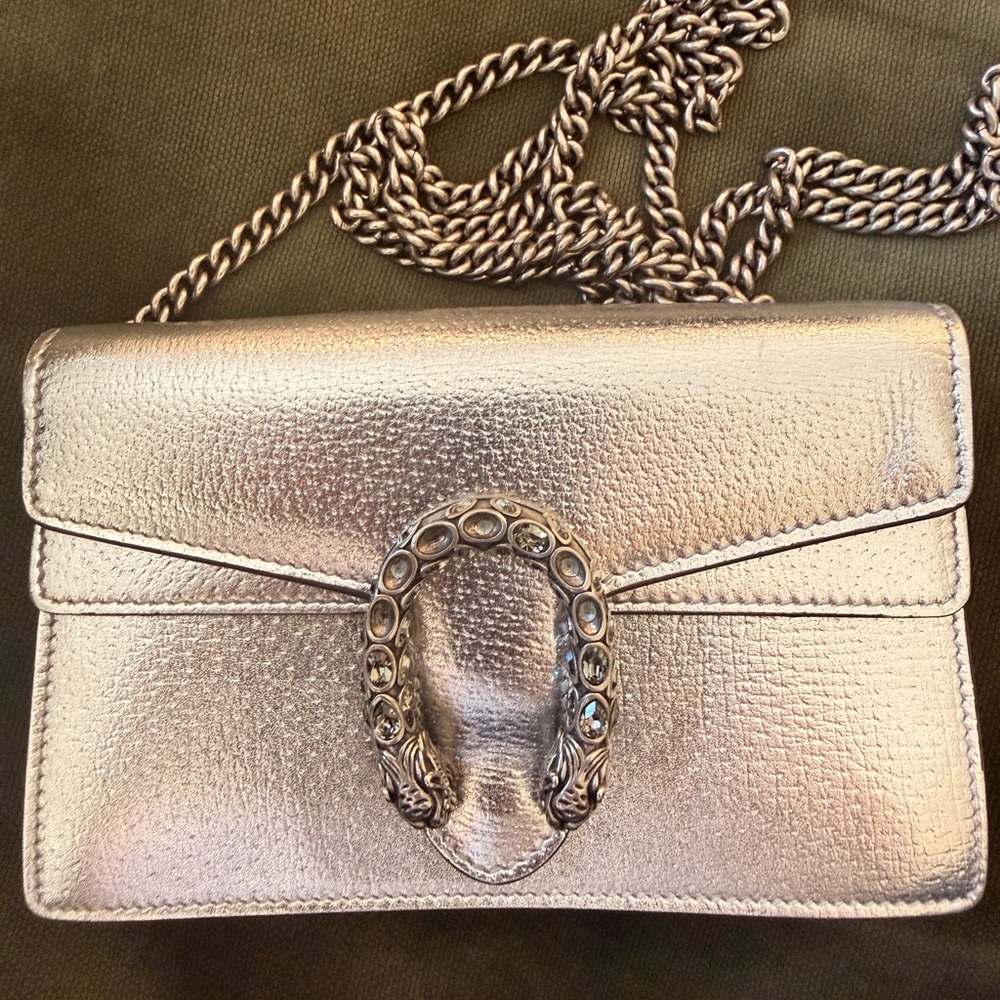 Gucci Metallic Silver Mini Bag